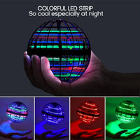 Flying Ball Toys, Hover Orb, Upgrade Flying Orb Mini Drone Floating Ball 360°Rotating LED Light Fly Spinner Cool Toys Magic Toy Safe for Kids Teen Adults Indoor Outdoor Flying Mini Drone